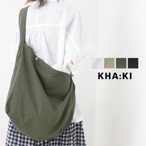 カーキ KHA:KI ショルダーサック2.0/SHOULDER SACK 2.0 MIL24HBG3036 2024春夏 日本製 鞄 バッグ 斜め掛け レディース メンズ｜more-net2