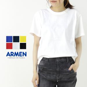 アーメン ARMEN コットンジャージークルーネックショートスリーブTシャツ NFA1401 シンプル 無地 半袖 レディース｜more-net2