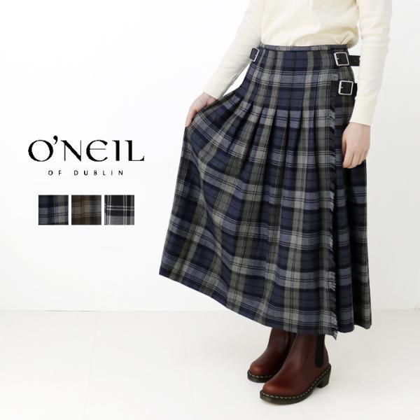 オニール オブ ダブリン O&apos;NEIL OF DUBLIN ローウエストプリーツラップスカート(80...