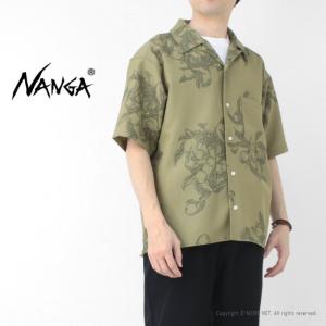ナンガ NANGA サルーシャツ N2500-1J600C メンズ 半袖 オープンカラー 総柄 花柄 2025春夏｜more-net2