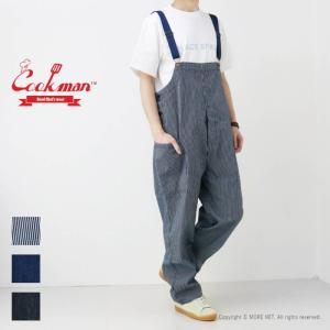 クックマン COOKMAN オーバーオール Fisherman's Bib Overall メンズ ヒッコリー デニム サロペット｜モアネット casual select