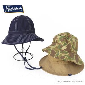 フェローズ PHERROW'S ジャングルハット PJH1 メンズ レディース 日本製 帽子 ベージュ ヘリンボーン｜more-net2