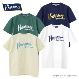 フェローズ PHERROW'S 定番ロゴ プリント半袖Tシャツ 24S-PT1 メンズ 2024春夏/メール便可｜more-net2