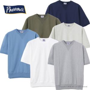 フェローズ PHERROW'S ルーズフィットVガゼットTシャツ 25S-PVGT メンズ 日本製 無地 スウェット 2025春夏｜more-net2
