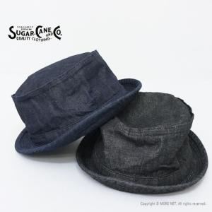 シュガーケーン SUGAR CANE 10オンスデニム ポークパイハット SC02466 メンズ レディース 日本製 帽子｜more-net2