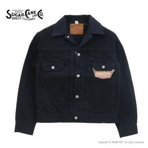 シュガーケーン SUGAR CANE 13ozブラックデニムジャケット 1953モデル SC14601 メンズ 日本製 Gジャン｜more-net2