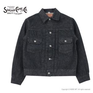 シュガーケーン SUGAR CANE ブラックデニムジャケット 1953年モデル SC15650 メンズ 日本製 2ndタイプ 14.25oz｜more-net2
