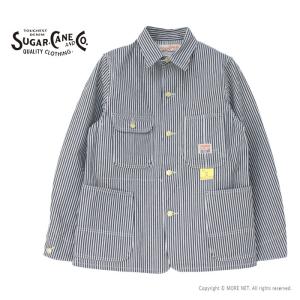 シュガーケーン SUGAR CANE 11オンス ヒッコリーストライプ ワークコート SC15656 メンズ 日本製 ジャケット 2025春夏｜more-net2
