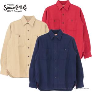 SUGAR CANE メンズワークシャツ Mサイズ SUGAR CANE シュガーケーン ブルーシャンブレーワークシャツ SC27850