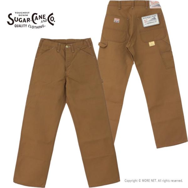 シュガーケーン SUGAR CANE ブラウンダック ワークパンツ SC42497 メンズ 日本製 ...