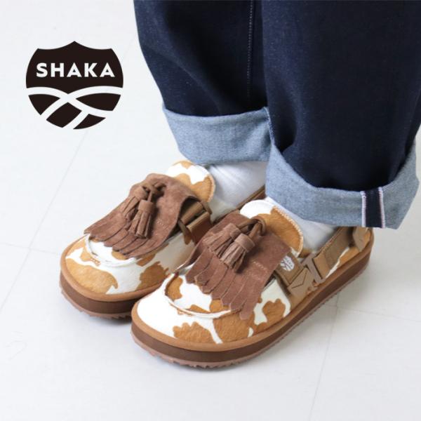 シャカ SHAKA モックミュールタッセルカウヘアー MOC MULE TASSEL COWHAIR...