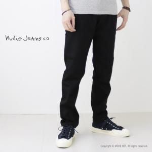 ヌーディージーンズ NUDIE JEANS レギュラーフィット STEADY EDDIE II [DRY EVERBLACK] 55161-1338 メンズ イタリア製 ブラック｜more-net2