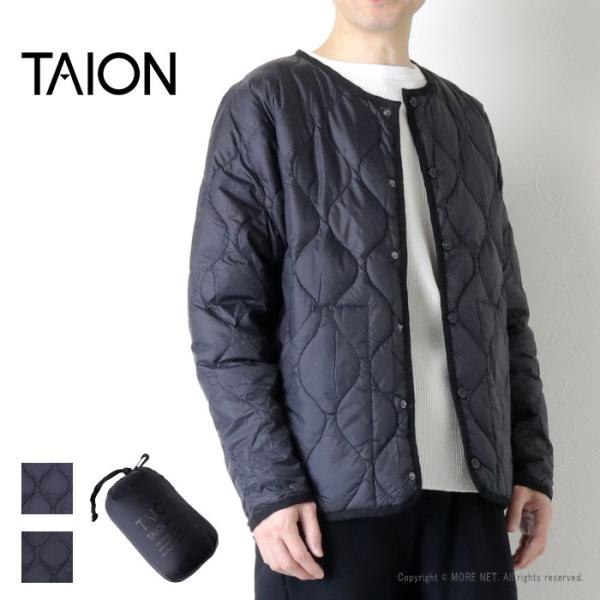 タイオン TAION クルーネック ソフトシェルダウンジャケット TAION-104ALSBML-1...