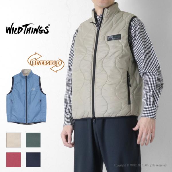 ワイルドシングス WILDTHINGS リバーシブルビレイベスト WT25140SK メンズ 中綿キ...