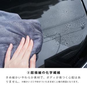 洗車タオル 大判 3枚 セット 60×160c...の詳細画像4