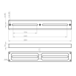 AU013-VIXEN規格 280mm自在アリ...の詳細画像3