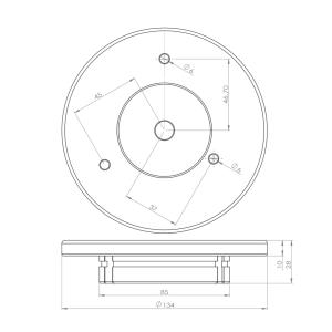 SD017-ジッツオ5型三脚対応 ビクセン取付...の詳細画像5