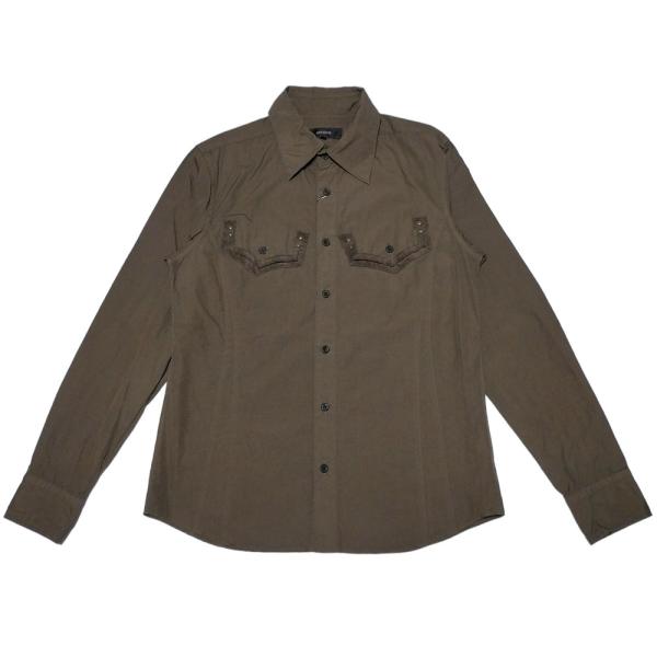 新品正規80％OFF ARTISAN アルチザン 日本製 シャツ S ブラウン ドゥエボットーニ ス...
