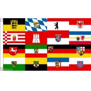 海外限定 国旗 ドイツ連邦共和国 16州 特大フラッグ｜morebuymore