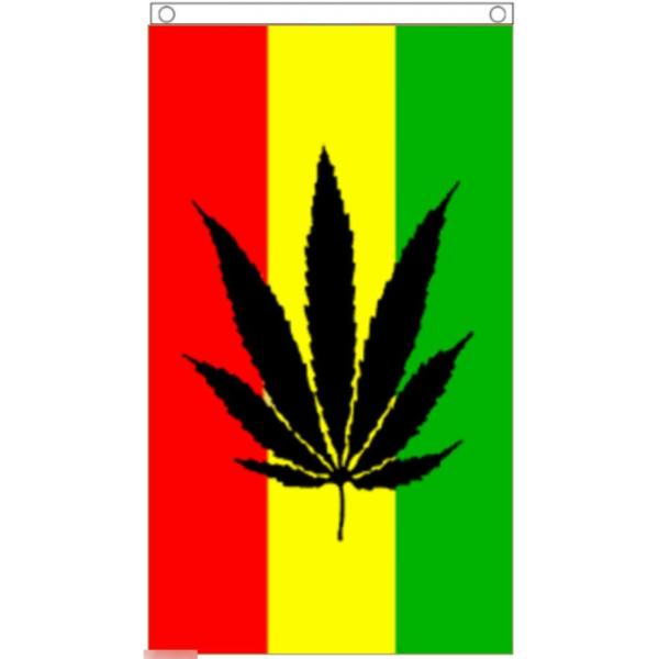 海外限定 国旗 ラスタカラー ラスタファリアン レゲエ シンボル マリファナ 大麻 ヘンプ カンナビ...