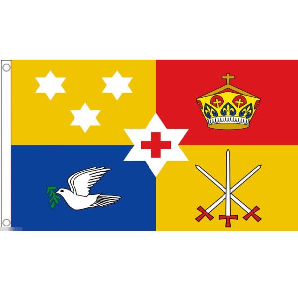 海外限定 国旗 トンガ王国 王室旗 特大フラッグ