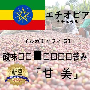 エチオピア 200g イルガチャフィー G1 ナチュラル 甘美 中浅煎り　コーヒー豆　焙煎豆　注文焙煎｜morecoffee