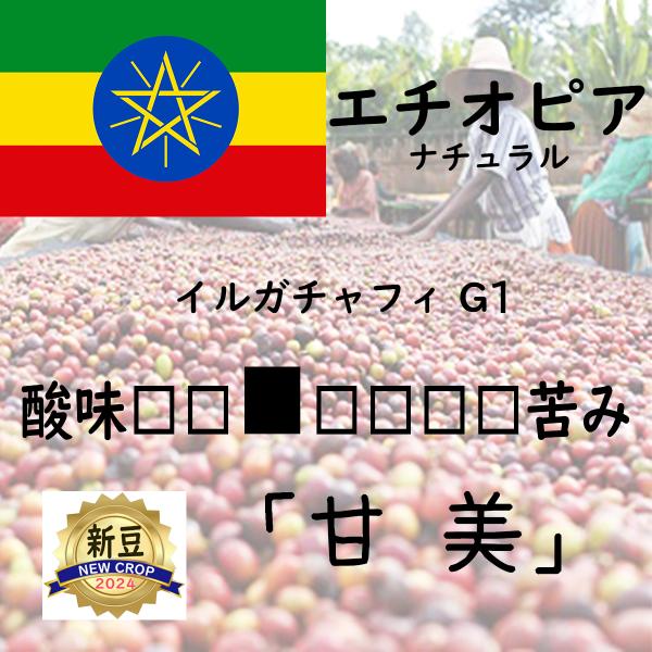 エチオピア 200g イルガチャフィー G1 ナチュラル 甘美 中浅煎り　コーヒー豆　焙煎豆　注文焙...