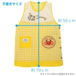 バイキンマン　保育用エプロン アンパンマン エプロン 大人用 保育士 かぶり 保育士エプロン ドキン