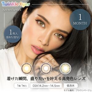 【販売終了】カラコン カラーコンタクト トゥインクルアイズ 1箱1枚 度あり 度なし 14.5 TwinkleEyes ハーフ 1ヶ月 1month マンスリー