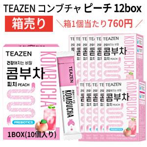 箱売り TENZEN ピーチ コンブチャ 12BOX セット(10入 X 12Box)10包入り 粉...