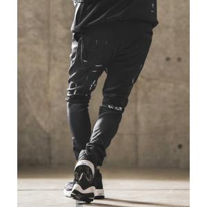 GLIMCLAP(グリムクラップ) Hand writing-esque pattern jersey pants