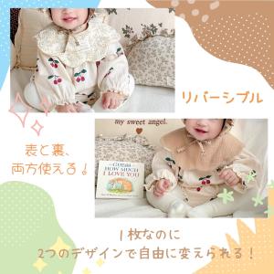 スタイ 3枚セット 綿100% 6重ガーゼ リ...の詳細画像1