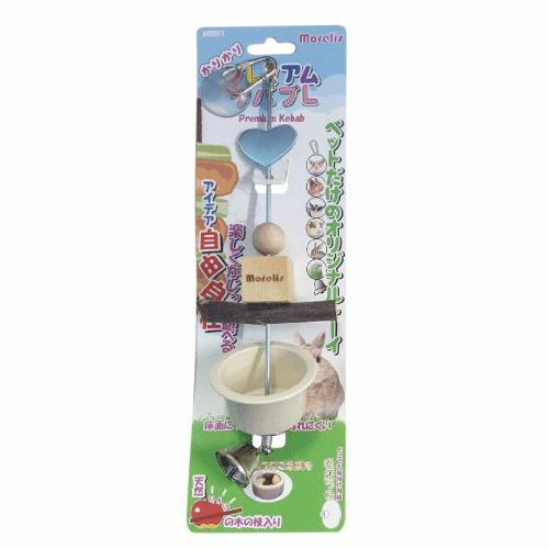 小動物用品　おもちゃ　かじり木　おやつカップ　ハムスター　小鳥　かりかりプレミアムケバブL　　