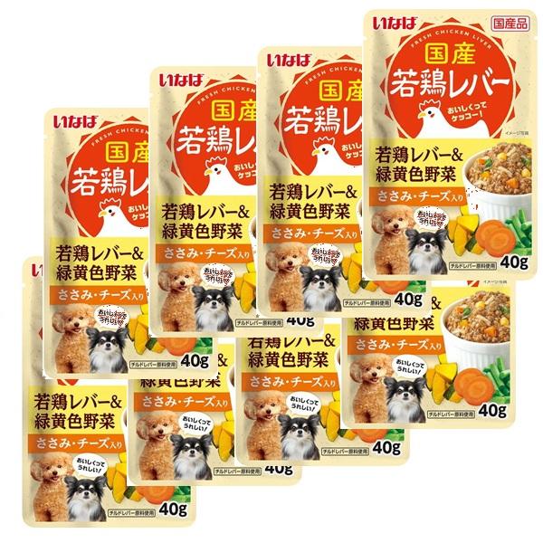 【送料無料】【賞味期限2026/6/3】犬用 いなば 国産若鶏レバー＆緑黄色野菜 ささみ・チーズ入り...