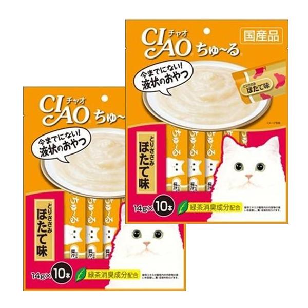【送料無料】【賞味期限2026/3】チャオ (CIAO) ちゅーる とりささみ ほたて味 14g10...