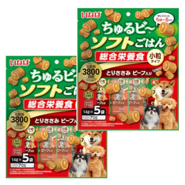 【送料無料】【賞味期限2026年3月】いなば 犬用 ちゅるビーソフトごはん 総合栄養食 とりささみビ...