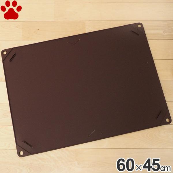ハリオ　シリコン製ペットトレー　ワンコトイレマット　ワイド　ショコラブラウン　犬用　レギュラー2枚使...