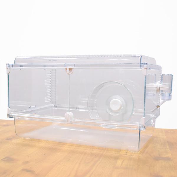 GEX　Harmony　小動物用飼育ケージ　グラスハーモニー　450N　給水器・回し車付き　ハムスタ...