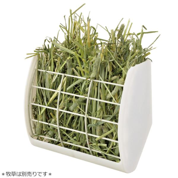 GEX　取付ラクラク　たっぷり牧草フィーダー　スライド式　固定式　ワイド　うさぎ用　小動物用　食器　...