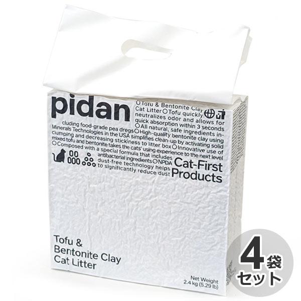 ケース　pidan　猫砂　おからベントナイトMIX　2.4kg×4袋（6L×4袋）　猫用　砂　ネコ砂...