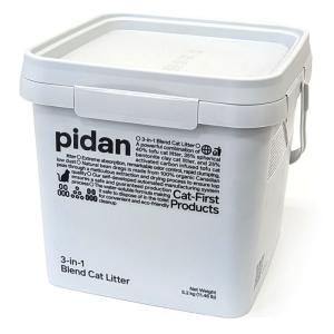 pidan　3in1ミックス猫砂　バケツタイプ　5.2kg　3種類の猫砂ミックス（おから+ベントナイト+活性炭入りおから）猫用 砂 猫砂 ネコ砂 トイレ砂 MIX ピダン｜morepets