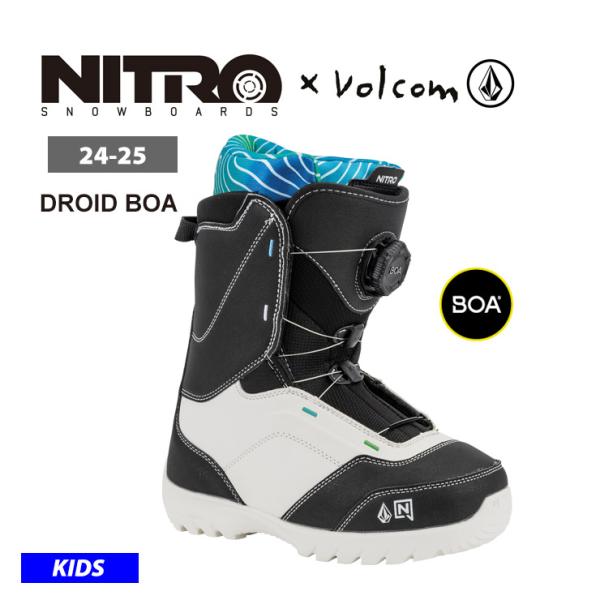 早期予約 24-25 2025 NITRO ナイトロ キッズ DROID BOA X VOLCOM ...