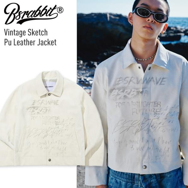 【早期予約】2027 BSRABBIT ビーエスラビット Vintage Sketch Pu Lea...