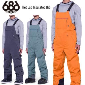 23-24 686 シックスエイトシックス Hot Lap Insulated Bib スノーボードパンツ ホットラップ ビブパンツ スノーボード スキー ウェア｜moresnow