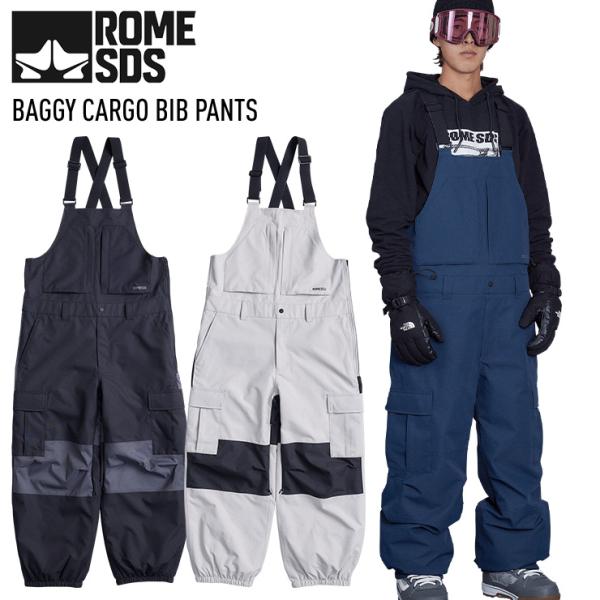 正規品 23-24 ROME SDS ローム BAGGY CARGO BIB PANTS バギーカー...