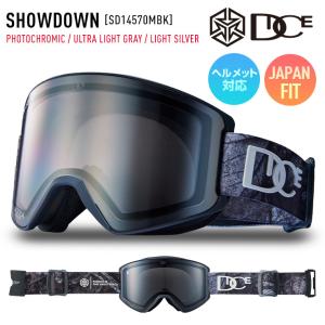 正規品 2022 DICE ダイス SHOWDOWN SD14570MBK PHOTOCHROMIC / ULTRA LIGHT GRAY / LIGHT SILVER スキー スノーボード ゴーグル｜moresnow