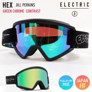 2024 ELECTRIC エレクトリック HEX ヘックス ヘックス スノーボード ゴーグル JILL PERKINS レンズ：GREEN CHROME CONTRAST スキー｜moresnow