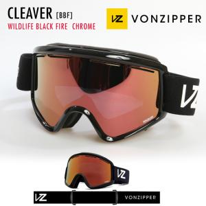 2021 VONZIPPER ボンジッパー CLEAVER クリーバー BBF レンズ：WILDLIFE BLACK FIRE CHROME スキー スノーボード｜moresnow