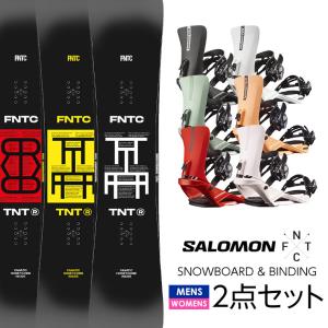 取付無料 FNTC TNT R スノーボード ＆ SALOMON サロモン