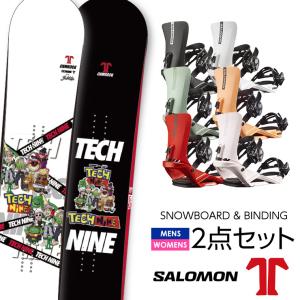 取付無料 TECHNINE テックナイン CAMROCK カムロック スノーボード ＆ SALOMON RHYTHM バインディング 2点セット 22-23 2023 メンズ ウーメンズ｜moresnow